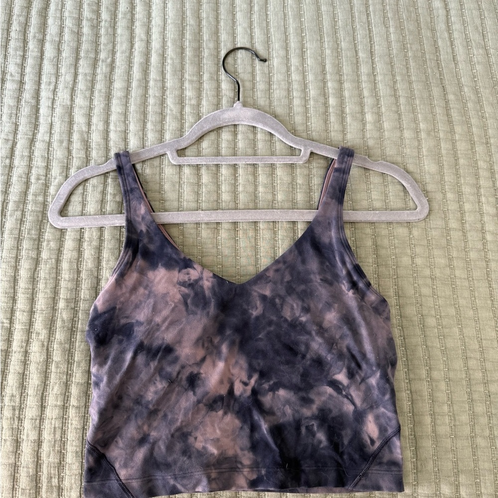 Lululemon Athletica Purple Blue Fitted Crop Tank Top